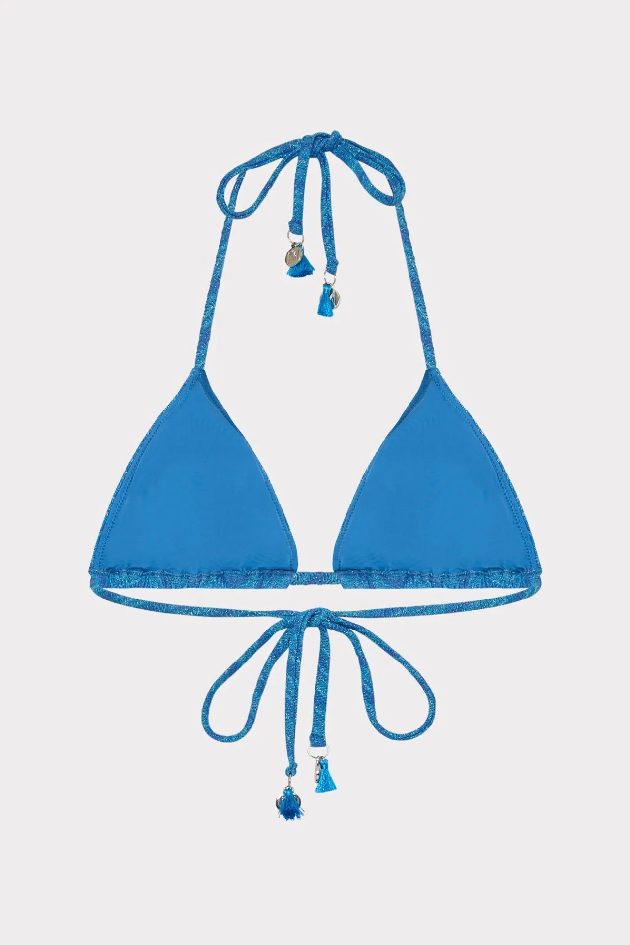 MILLY Jumpsuits & Rompers-Jacquard String Bikini Top