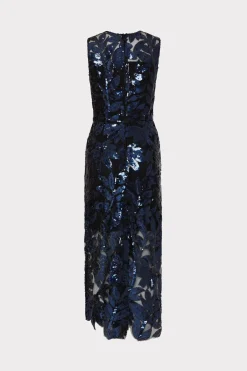 MILLY Jumpsuits & Rompers-Kinsley Floral Sequins Dress