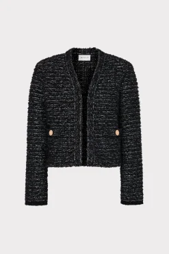 MILLY Sweaters & Knits-Knit Textured Boucle Cardigan Jacket