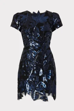 MILLY Jumpsuits & Rompers-Kyla Floral Sequins Dress