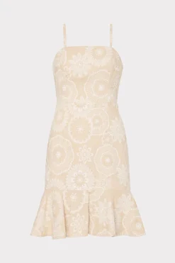 MILLY Jumpsuits & Rompers-Linen Embroidered Dress