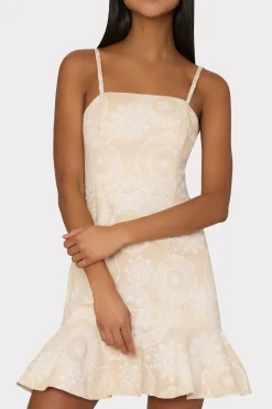 MILLY Jumpsuits & Rompers-Linen Embroidered Dress