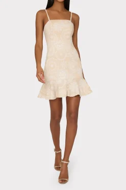 MILLY Sundresses-Linen Embroidered Dress