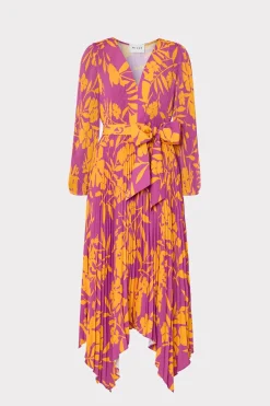 MILLY Maxi Dresses-Liora Marigold Aroma Pleated Dress