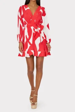 MILLY Day Dresses-Liv Grand Foliage Pleated Dress