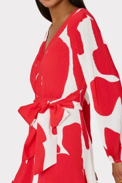 MILLY Day Dresses-Liv Grand Foliage Pleated Dress