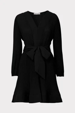 MILLY Little Black Dresses-Liv Pleated Dress