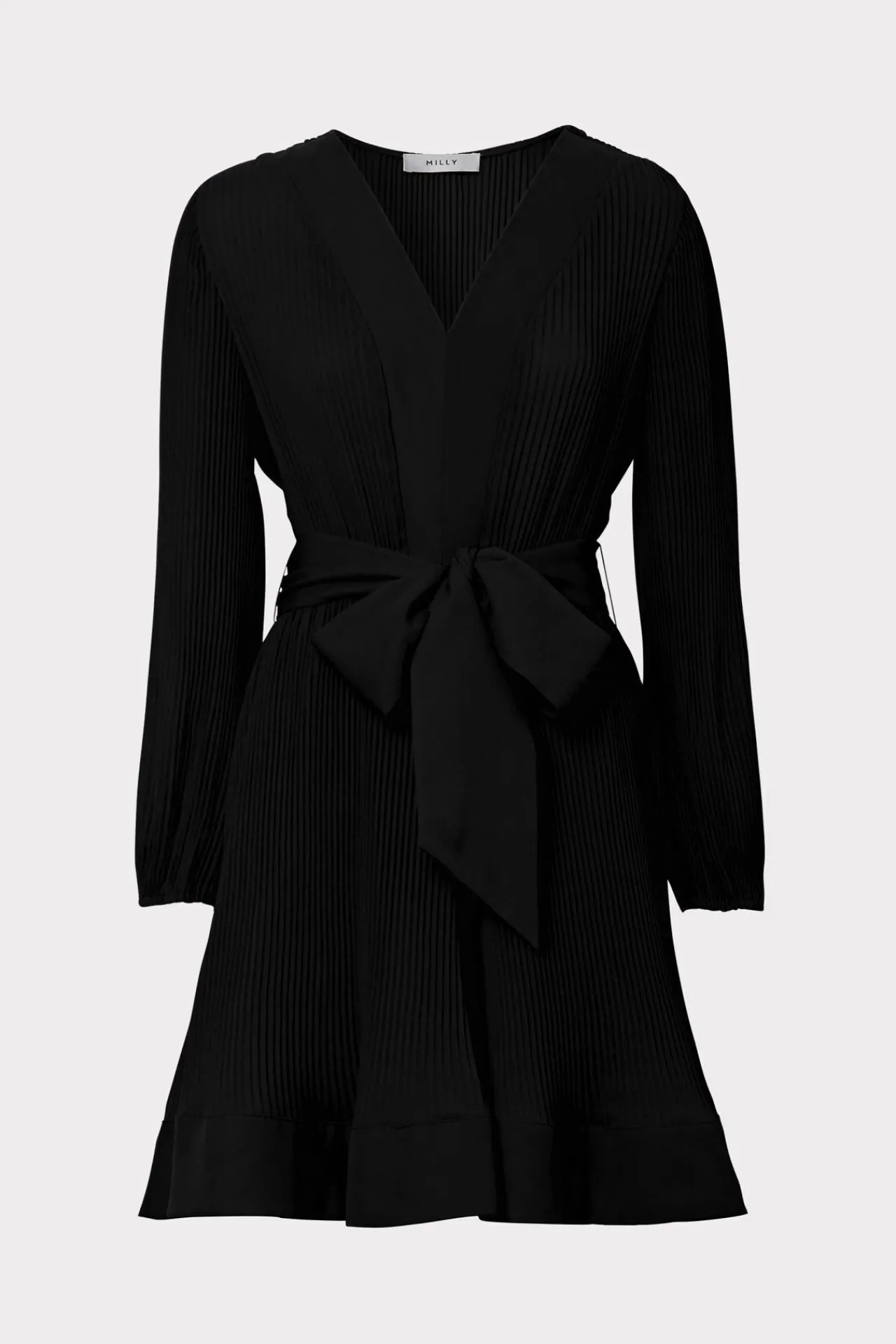MILLY Little Black Dresses-Liv Pleated Dress