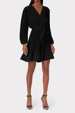 MILLY Little Black Dresses-Liv Pleated Dress