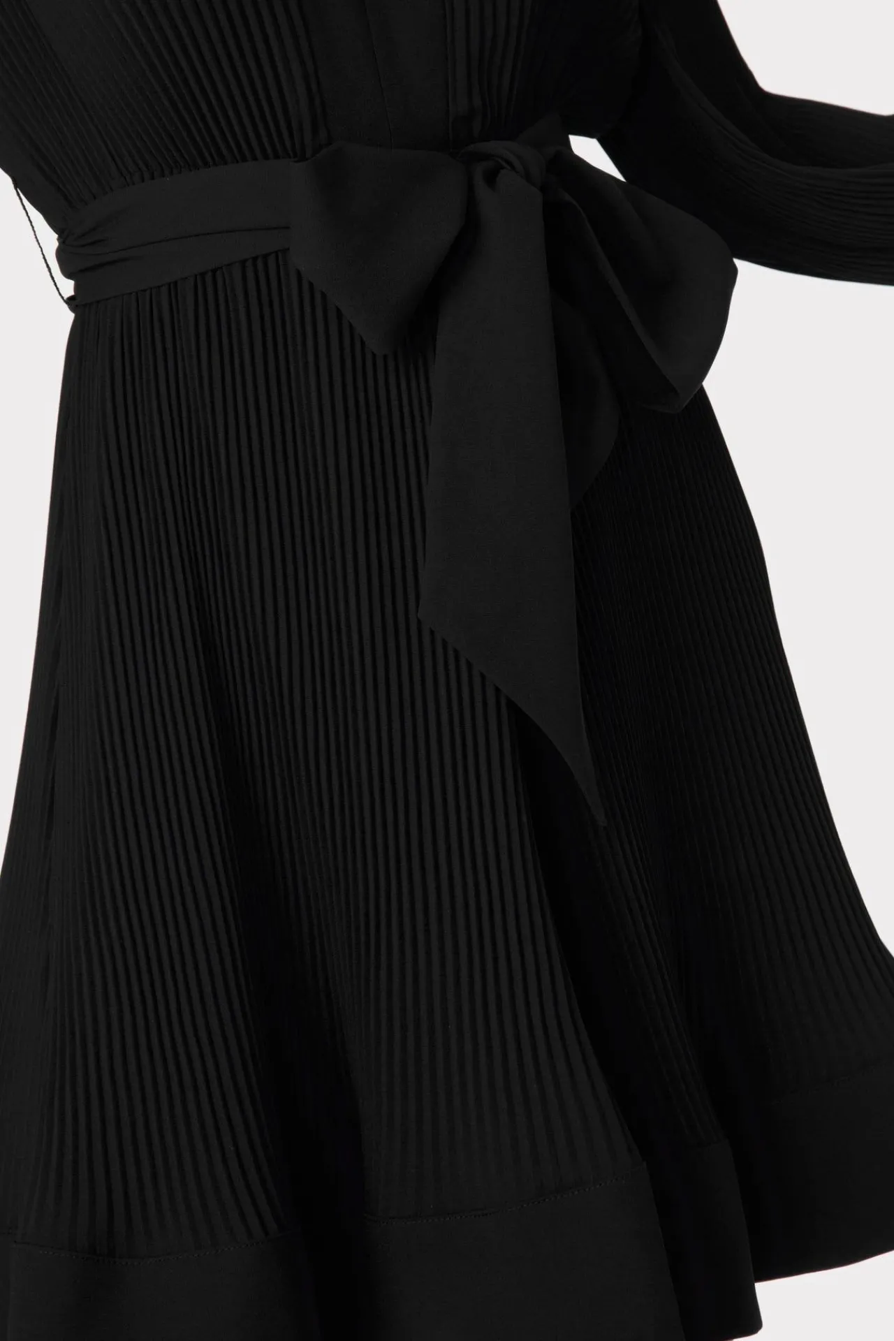 MILLY Little Black Dresses-Liv Pleated Dress