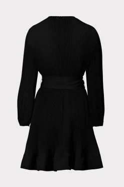 MILLY Little Black Dresses-Liv Pleated Dress