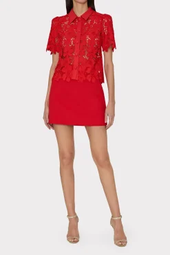 MILLY Matching Sets-Lizzy Cady Mini Skirt