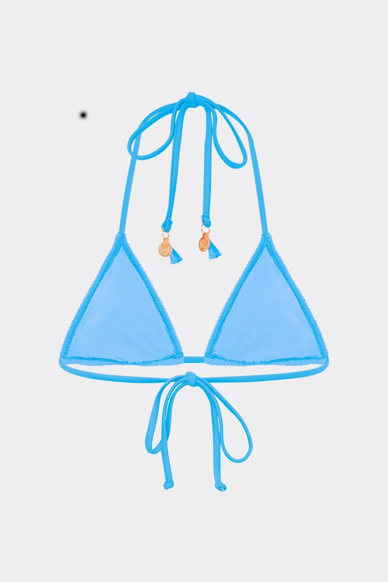 MILLY Bikinis-Lori Textured Triangle Bikini Top