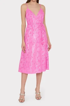 MILLY Jumpsuits & Rompers-Lurex Jacquard Spaghetti Strap Cover-Up