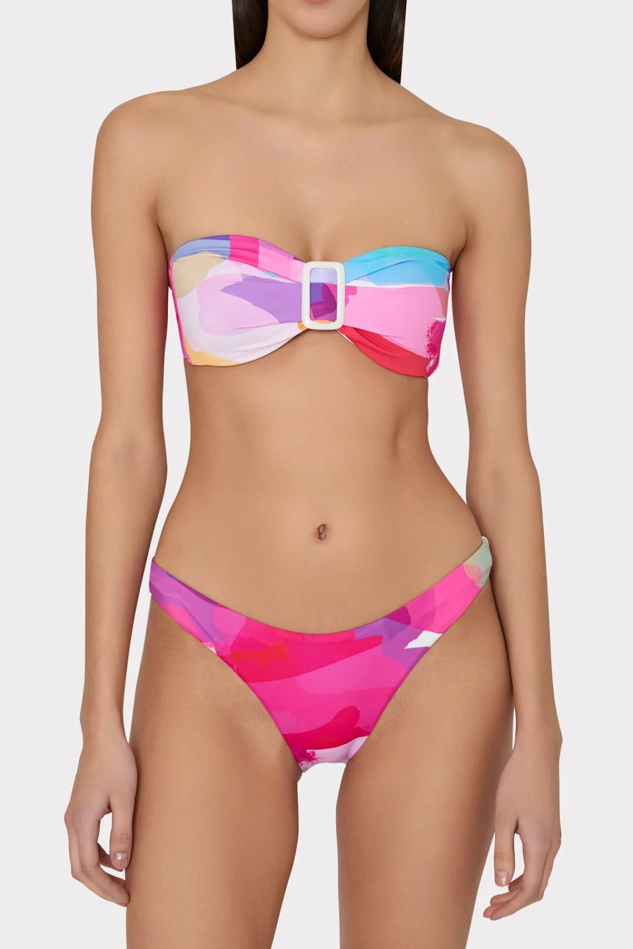 MILLY Jumpsuits & Rompers-Margot Rainbow Waterfall Bikini Top