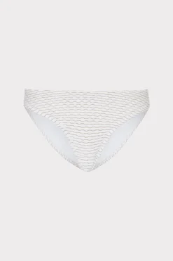 MILLY Bikinis-Margot Textured Waves Bikini Bottom