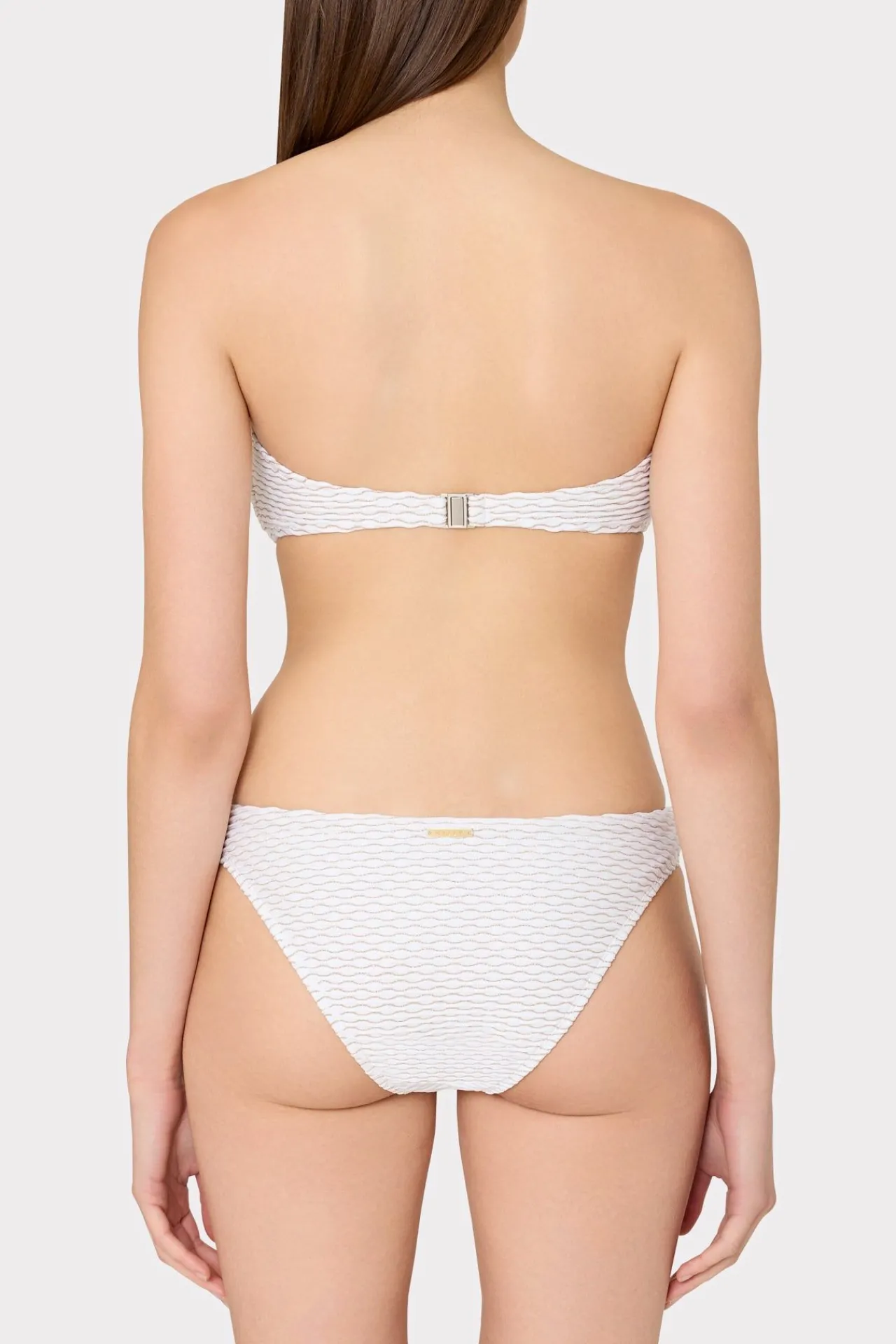 MILLY Bikinis-Margot Textured Waves Bikini Bottom