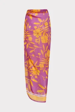MILLY Jumpsuits & Rompers-Marigold Aroma Chiffon Sarong