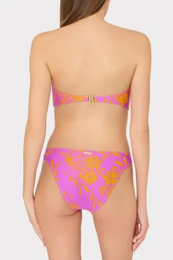 MILLY Bikinis-Marigold Aroma Ruched Sides Bikini Bottom