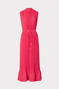 MILLY Guest Of Dresses-Melina Solid Pleated Dress