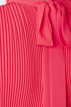 MILLY Guest Of Dresses-Melina Solid Pleated Dress