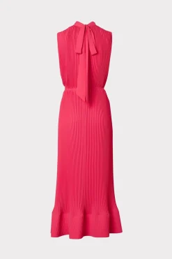 MILLY Guest Of Dresses-Melina Solid Pleated Dress