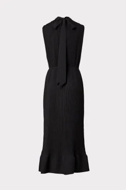 MILLY Day Dresses-Melina Solid Pleated Dress
