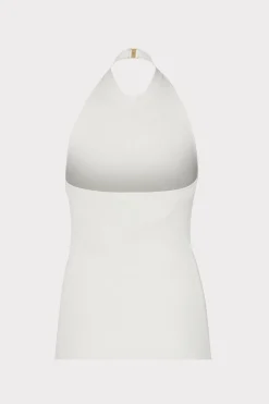 MILLY Sweaters & Knits-Metal Neck Trim Halter Top