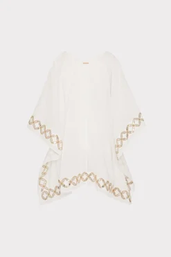 MILLY Cover-Ups-Mirrored Embroidery Caftan