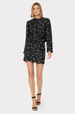 MILLY Skirts-Modern Mini Beaded Skirt