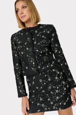 MILLY Skirts-Modern Mini Beaded Skirt