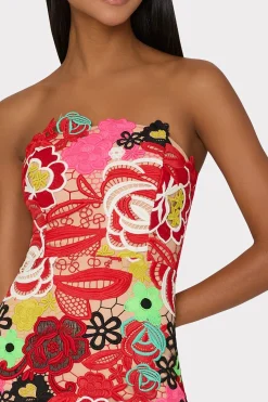 MILLY Jumpsuits & Rompers-Multi Color Lace Dress