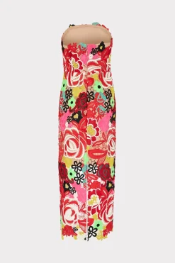 MILLY Jumpsuits & Rompers-Multi Color Lace Dress