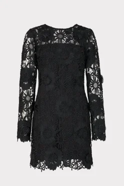 MILLY Little Black Dresses-Nessa 3D Lace Dress