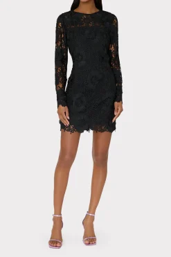 MILLY Little Black Dresses-Nessa 3D Lace Dress