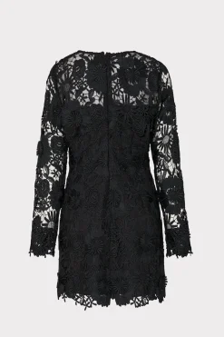 MILLY Little Black Dresses-Nessa 3D Lace Dress