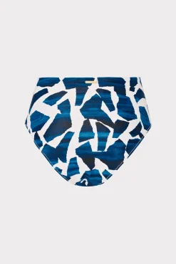 MILLY Bikinis-Ocean Puzzle Tie Bikini Bottom