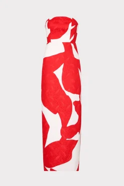 MILLY Maxi Dresses-Orion Grand Foliage Dress