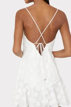 MILLY White Dresses-Osian 3D Circle Dress