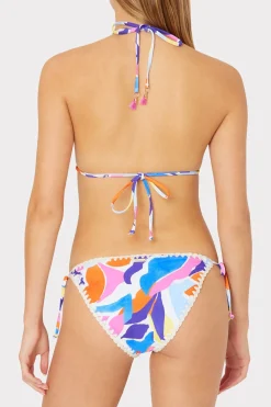 MILLY Bikinis-Painted Bloom Bikini Top
