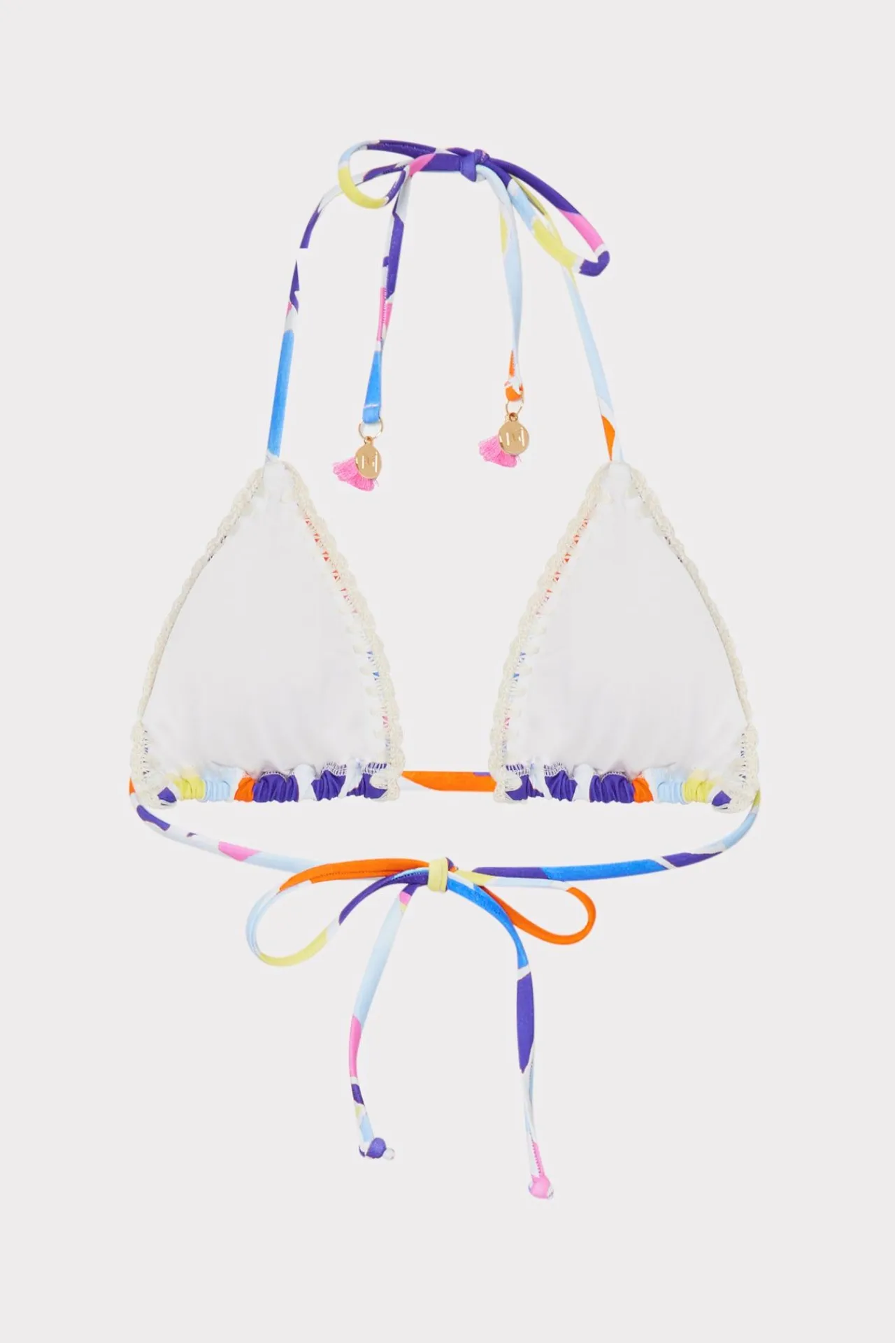 MILLY Bikinis-Painted Bloom Bikini Top