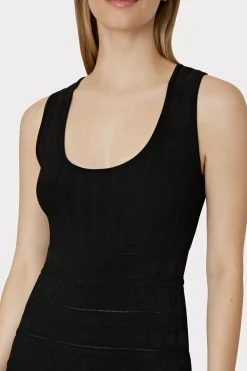 MILLY Day Dresses-Pepper Knit Ruffle Mini Dress