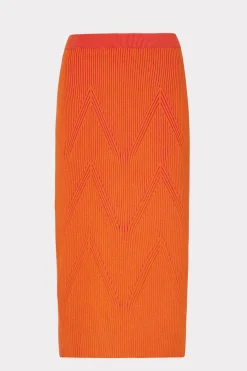 MILLY Sweaters & Knits-Plaited Knit Midi Skirt