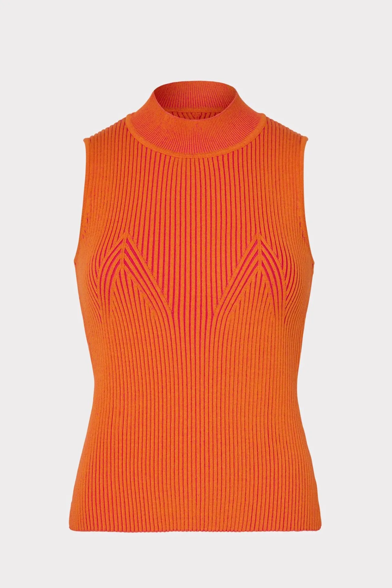 MILLY Tops-Plaited Knit Shell Top