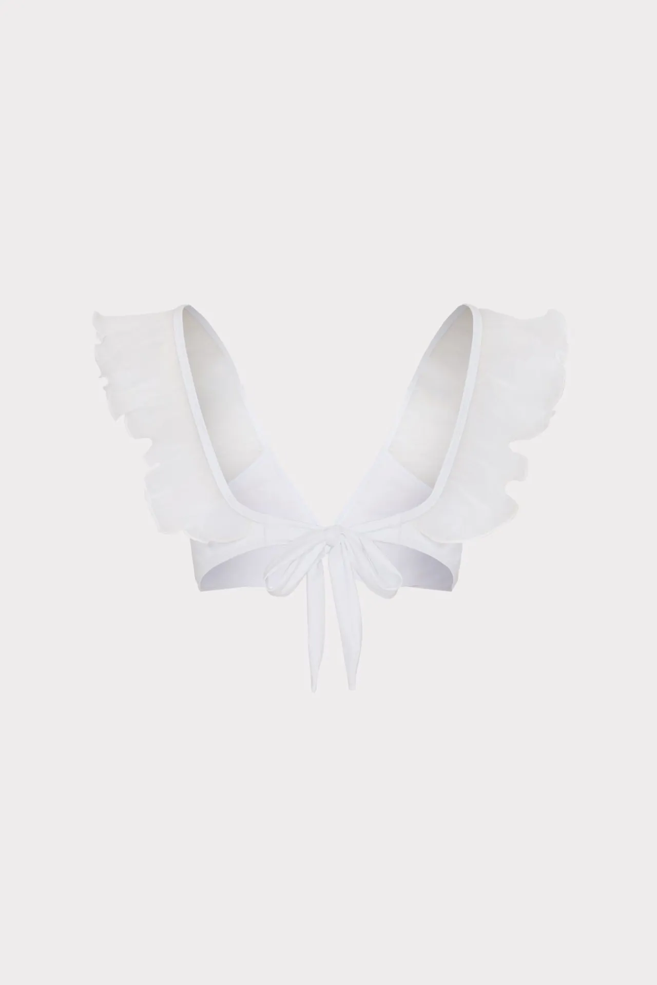 MILLY Jumpsuits & Rompers-Pleated Organza Bikini Top