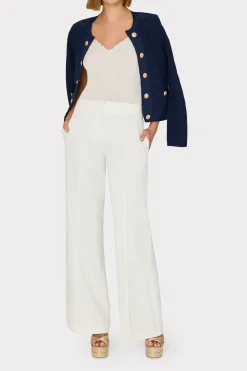 MILLY Jumpsuits & Rompers-Pointelle Textured Knit Jacket