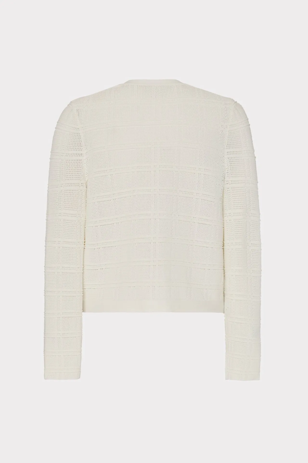 MILLY Jumpsuits & Rompers-Pointelle Textured Knit Jacket