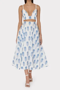 MILLY Skirts-Poppy Embroidery Skirt