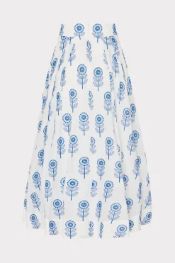 MILLY Skirts-Poppy Embroidery Skirt