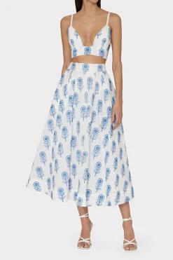 MILLY Matching Sets-Poppy Embroidery Top